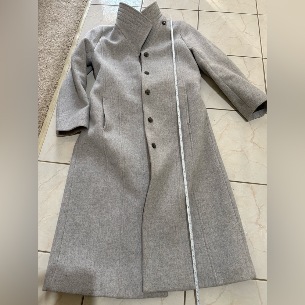 Babaton Gray Wool Coat